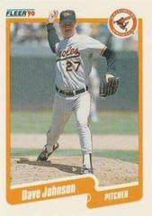 Dave Johnson #U-67 Baseball Cards 1990 Fleer Update Prices