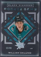 William Eklund [Spectrum] Hockey Cards 2021 Upper Deck Black Diamond Rookie Gems Prices