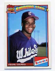 Frank Thomas #7 Baseball Cards 1991 Bazooka Prices