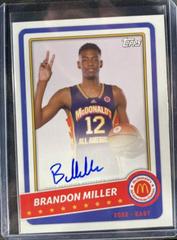Brandon Miller #PA-BM Basketball Cards 2022 Topps Chrome McDonald's All-American Paper Autographs Prices