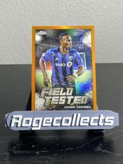 Didier Drogba [Orange] Soccer Cards 2022 Topps Chrome MLS Field Tested Prices