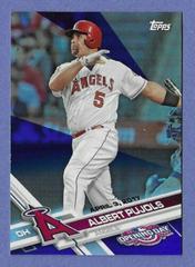 Albert Pujols [Rainbow Blue Foil] #140 Baseball Cards 2017 Topps Opening Day Prices