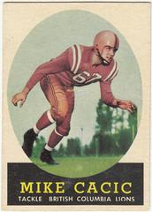 Mike Cacic #5 Football Cards 1958 Topps CFL Prices