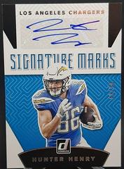 Hunter Henry [Blue] Football Cards 2019 Donruss Signature Marks Prices
