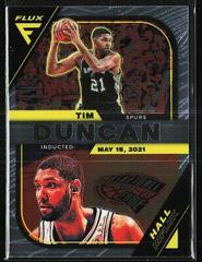 Tim Duncan #3 Basketball Cards 2022 Panini Flux Hall Influx Prices