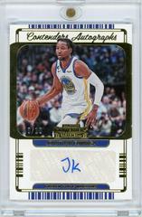 Jonathan Kuminga [Gold] #CA-JKM Basketball Cards 2022 Panini Contenders Autographs Prices