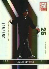 Kazuo Matsui #121 Baseball Cards 2004 Donruss Elite Prices