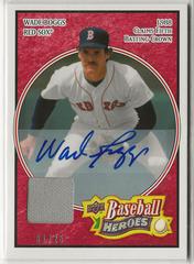 Wade Boggs [Jersey Autograph Red] #34 Baseball Cards 2008 Upper Deck Baseball Heroes Prices