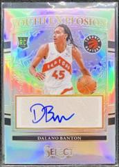 Dalano Banton Basketball Cards 2021 Panini Select Youth Explosion Signatures Prices