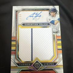 Christian Yelich #ESA-CY Baseball Cards 2023 Topps Tribute Earned Stripes Autograph Relics Prices