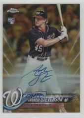 Andrew Stevenson [Gold Refractor] #RA-AS Baseball Cards 2018 Topps Chrome Rookie Autograph Prices