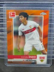 Wataru Endo [Orange Refractor] Soccer Cards 2020 Topps Chrome Bundesliga Prices