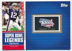Tom Brady [Player Stamp] Football Cards 2011 Topps Super Bowl Legends Prices