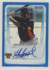 Starling Marte [Blue Refractor Autograph] #BCP178 Baseball Cards 2011 Bowman Chrome Prospects Prices