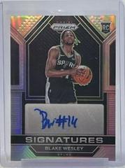 Blake Wesley [Silver] #RSI-BWE Basketball Cards 2022 Panini Prizm Rookie Signatures Prices