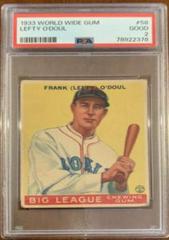 Frank O'Doul #58 Baseball Cards 1933 World Wide Gum Prices