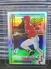 Aaron Zavala [Sky Blue Foil] #BD-101 Baseball Cards 2021 Bowman Draft 1st Edition Prices
