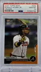 Ronald Acuna Jr. [Orange] #369 Baseball Cards 2020 Topps Now Prices