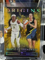 Maddy Siegrist, Arike Ogunbowale [Gold] #2 Basketball Cards 2023 Panini Origins WNBA Roots of Greatness Prices
