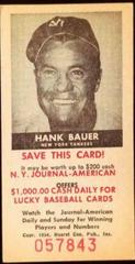 Hank Bauer Baseball Cards 1954 NY Journal American Prices