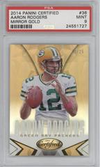 Aaron Rodgers [Mirror Gold] #36 Football Cards 2014 Panini Certified Prices