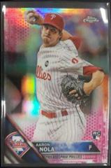 Aaron Nola [Pink Refractor] #114 Baseball Cards 2016 Topps Chrome Prices