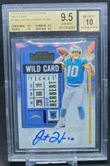 Justin Herbert [Autograph Wild Card] #104 Football Cards 2020 Panini Contenders Prices
