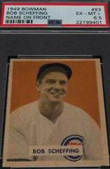 Bob Scheffing [Name on Front] Baseball Cards 1949 Bowman Prices