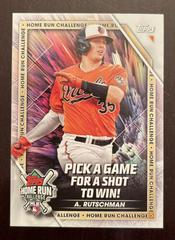Adley Rutschman Baseball Cards 2023 Topps Home Run Challenge Prices