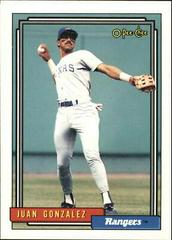 Juan Gonzalez Baseball Cards 1992 O Pee Chee Prices