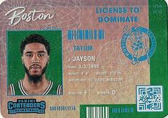 Jayson Tatum Basketball Cards 2021 Panini Contenders License to Dominate Prices