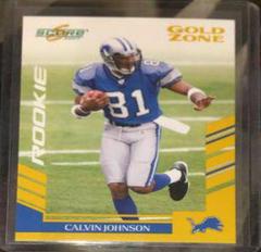 Calvin Johnson [Gold Zone] Football Cards 2007 Panini Score Prices