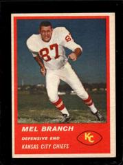 Mel Branch Football Cards 1963 Fleer Prices