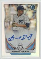 Gabriel Encinas [Chrome Orange Refractor] #GE Baseball Cards 2014 Bowman Prospect Autograph Prices