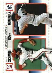 Alex Rodriguez, Mike Schmidt Baseball Cards 2010 Topps Legendary Lineage Prices