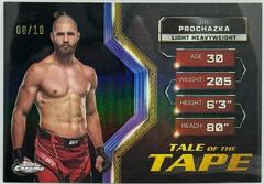 Jiri Prochazka [Black Refractor] #TFT-20 Ufc Cards 2024 Topps Chrome UFC Tale of the Tape Prices