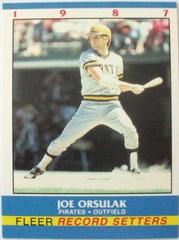 Joe Orsulak #28 Baseball Cards 1987 Fleer Record Setters Prices