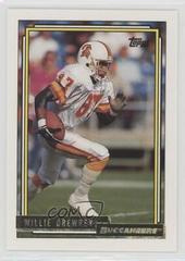 Willie Drewrey Football Cards 1992 Topps Gold Prices