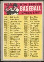 Checklist 547-633 [Grey Bat on Front] #542 Baseball Cards 1970 O Pee Chee Prices