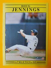 Doug Jennings #12 Baseball Cards 1991 Fleer Prices
