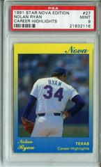 Nolan Ryan [Career Highlights] #27 Baseball Cards 1991 Star Nova Edition Prices