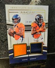 Russell Wilson / Jerry Jeudy #19 Football Cards 2023 Panini Immaculate Dual Jersey Prices