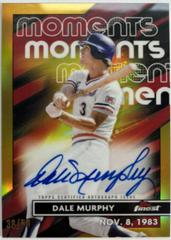 Dale Murphy [Gold] #FMA-DM Baseball Cards 2023 Topps Finest Moments Autographs Prices