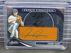 Aaron Ashby [Tan Leather Signature] #110 Baseball Cards 2022 Panini Absolute Prices