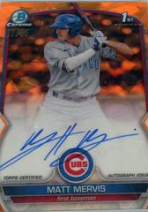 Matt Mervis [Orange] #BSPA-MM Baseball Cards 2023 Bowman Chrome Sapphire Autographs Prices