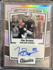 Tim Brown #HMA-TB Football Cards 2022 Panini Classics History Makers Autographs Prices