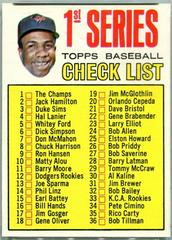 Checklist 1-109 [Copyright Symbol Beneath T] #62 Baseball Cards 1967 Topps Prices