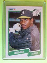 Felix Jose #13 Baseball Cards 1990 Fleer Prices