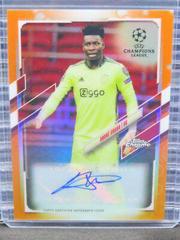 Andre Onana [Orange Refractor] Soccer Cards 2020 Topps Chrome UEFA Champions League Autographs Prices