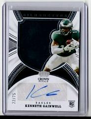 Kenneth Gainwell #CRS-KGA Football Cards 2021 Panini Chronicles Crown Royale Silhouette Autographs Prices